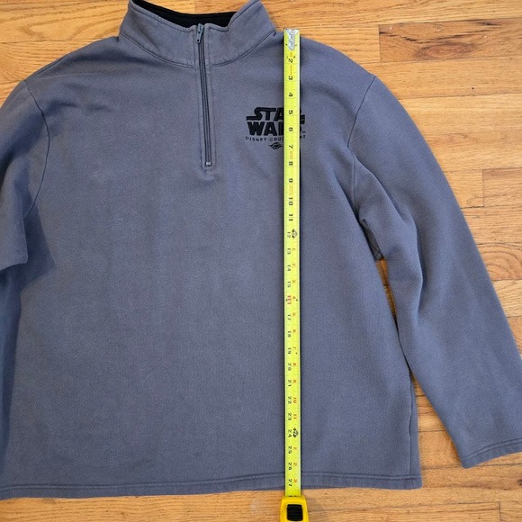 Disney Cruise Line Star Wars Day Jacket Sweater Mens 1/4 Zip XL Gray Rare DCL - Picture 4 of 6